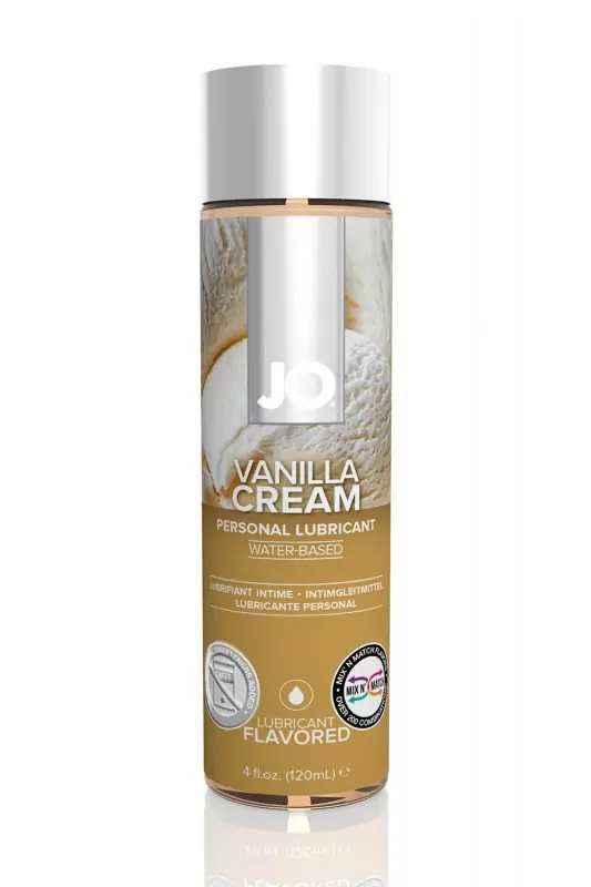 Съедобный лубрикант с ароматом ванили JO Flavored Vanilla Cream – 120 мл