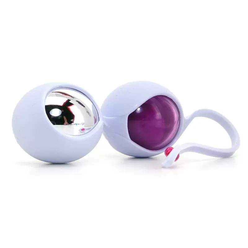 Набор вагинальных шариков Ovo L1 с держателем – виноградный