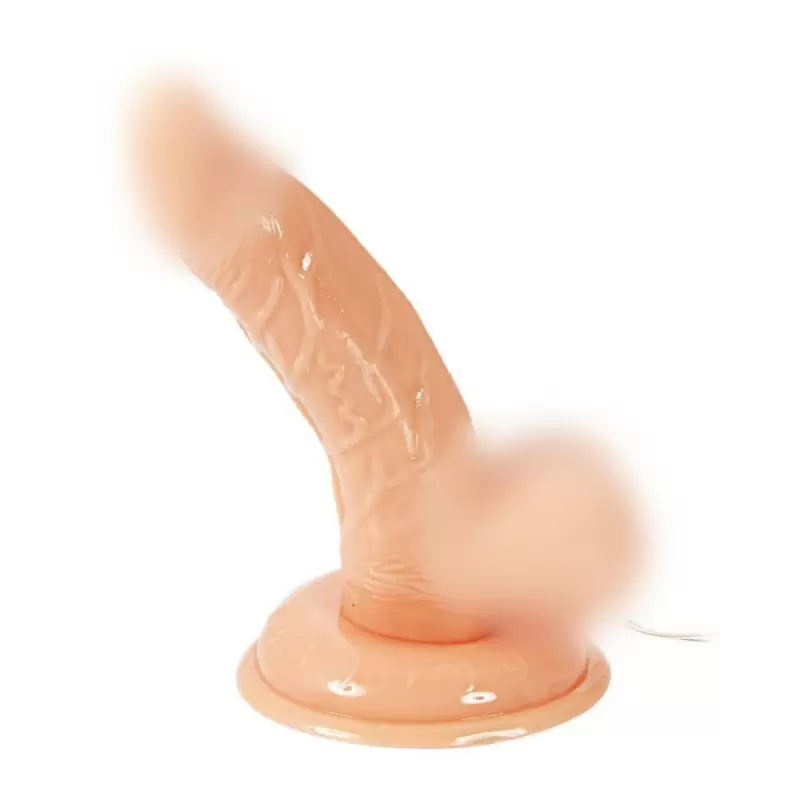 Реалистичный дилдо с вибрацией на присоске Super Vibro Dong – розовый