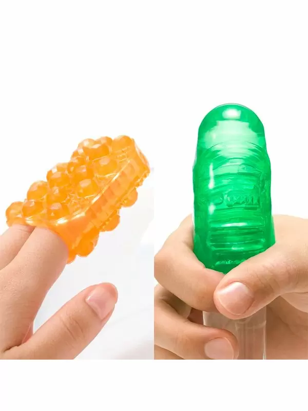 Нереалистичный мастурбатор Tenga Uni Emerald, 5,8 см, ТПЭ, зеленый