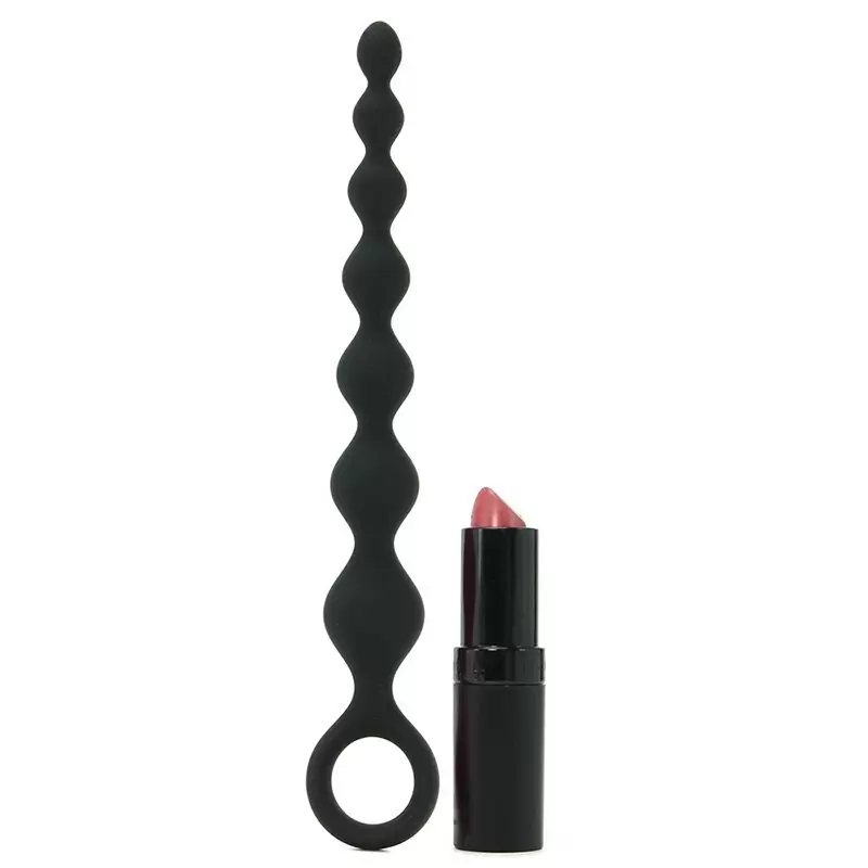 Анальная цепочка Perles D'Lux длинная – черная