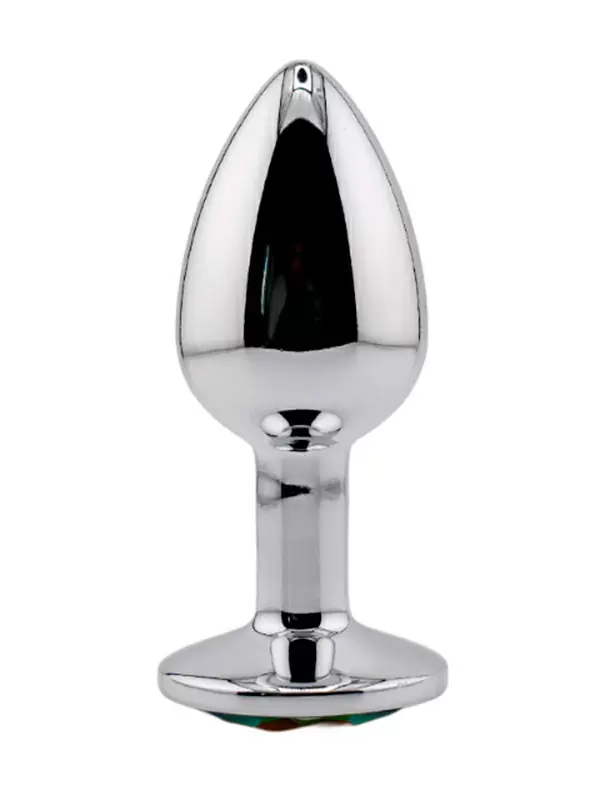 Миниатюрная анальная пробка Kanikule Small, с желтым кристаллом (опалом), 6 см, размер S