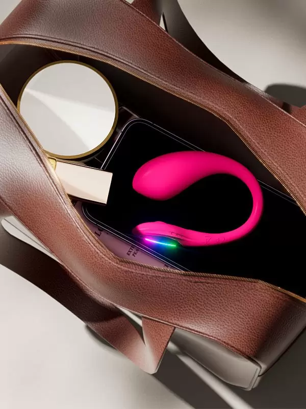 Интерактивное виброяйцо Lovense Lush Mini, управление со смартфона, с LED-подсветкой, силикон