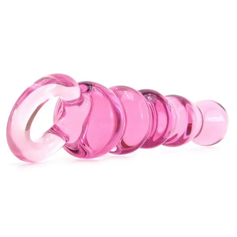 Анальный жезл Quintessence Anal Slider из стекла – розовый