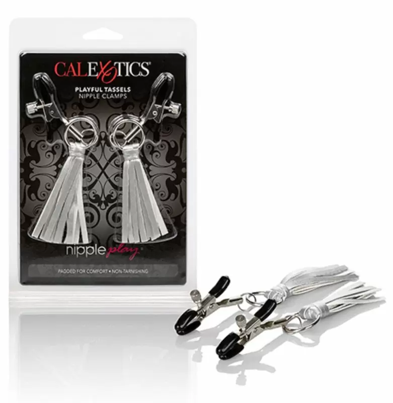 Зажимы для сосков Nipple Play Playful с кисточками - серебристый