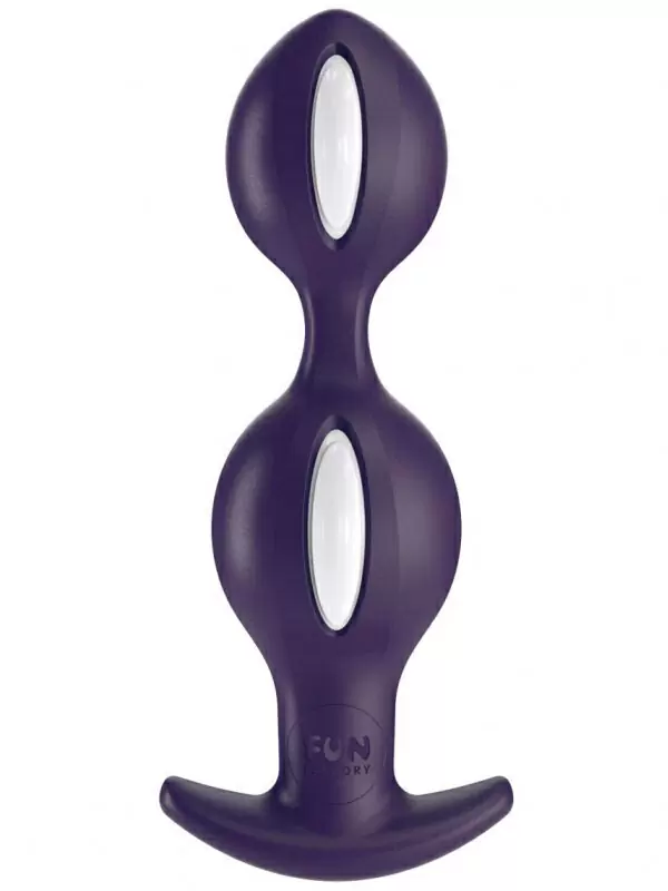 Анальные шарики Fun Factory B BALLS, со смещенным центром тяжести, 12,5 см, фиолетовый