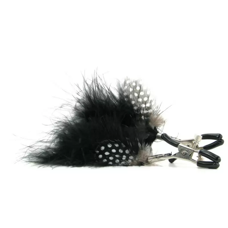 Зажимы на соски Feather Nipple Clamps с украшениями