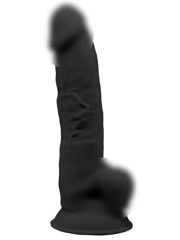 Реалистичный фаллоимитатор SILEXD Model 3, с мошонкой, 23,1 см, черный