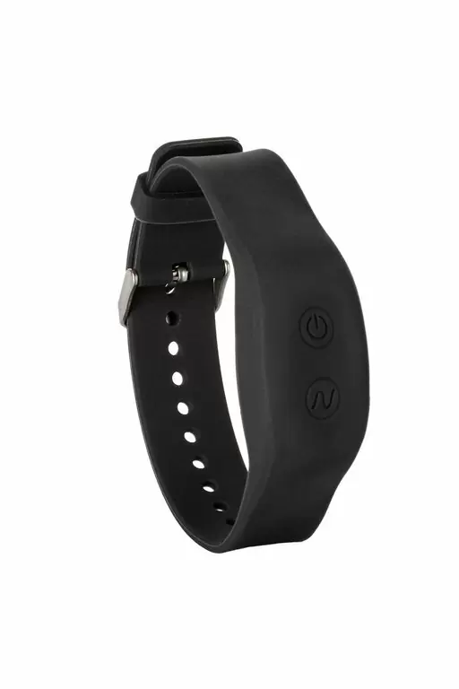 Изогнутое виброяйцо Wristband Remote Curve, с пультом-браслетом, 7,5 см, 12 режимов, черный