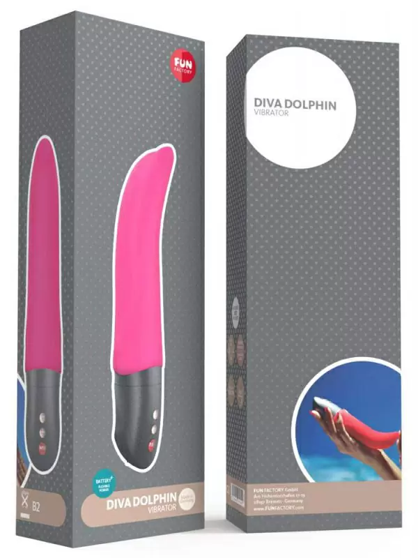 Вибратор Fun Factory Diva Dolphin, для стимуляции точки G, 6 режимов, розовый