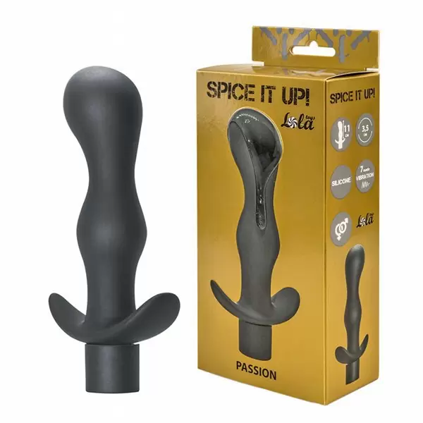 Анальная пробка с вибрацией Spice it up Passion Dark Grey 8004-02Lola