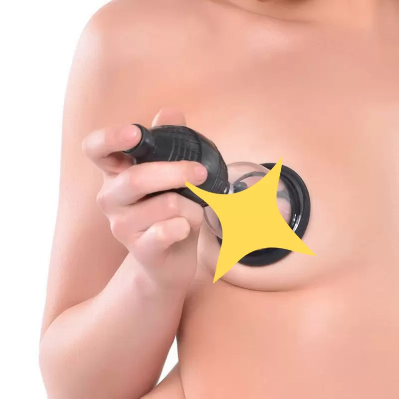 Вакуумные присоски на соски Vibrating Nipple Pleasure Cups с вибрацией – прозрачный