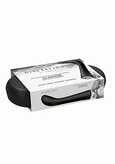 Гибкий вибратор Glimmer, 20,5 см, 10 режимов, силикон, черный