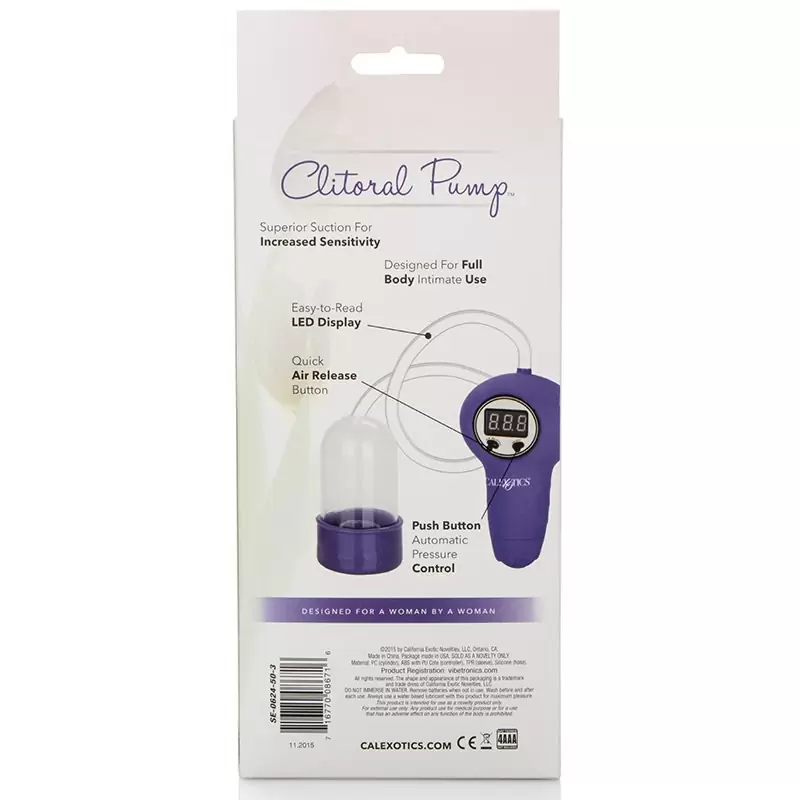 Помпа Clitoral Pump Automatic Intimate Pump автоматическая – фиолетовый