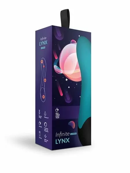 Нагреваемый G вибратор Lynx, цвет морская волна