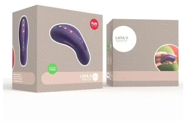 Компактный стимулятор клитора Fun Factory LAYA II, 4 скорости, силикон, фиолетовый