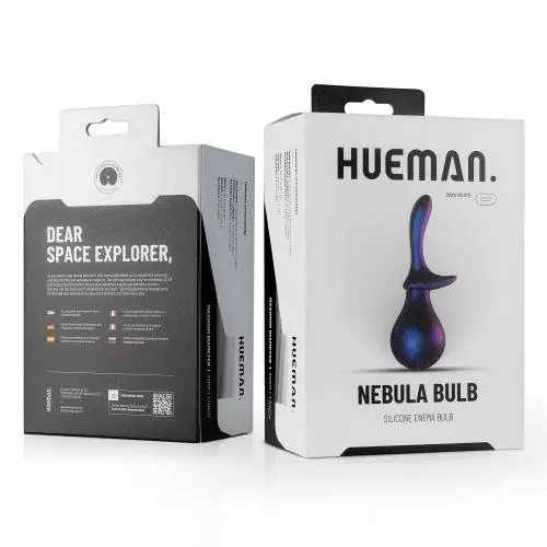 Гладкий анальный душ EDC Nebula Bulb, 25,4 см, диаметр 3,2 см, АБС-пластик, силикон, фиолетовый