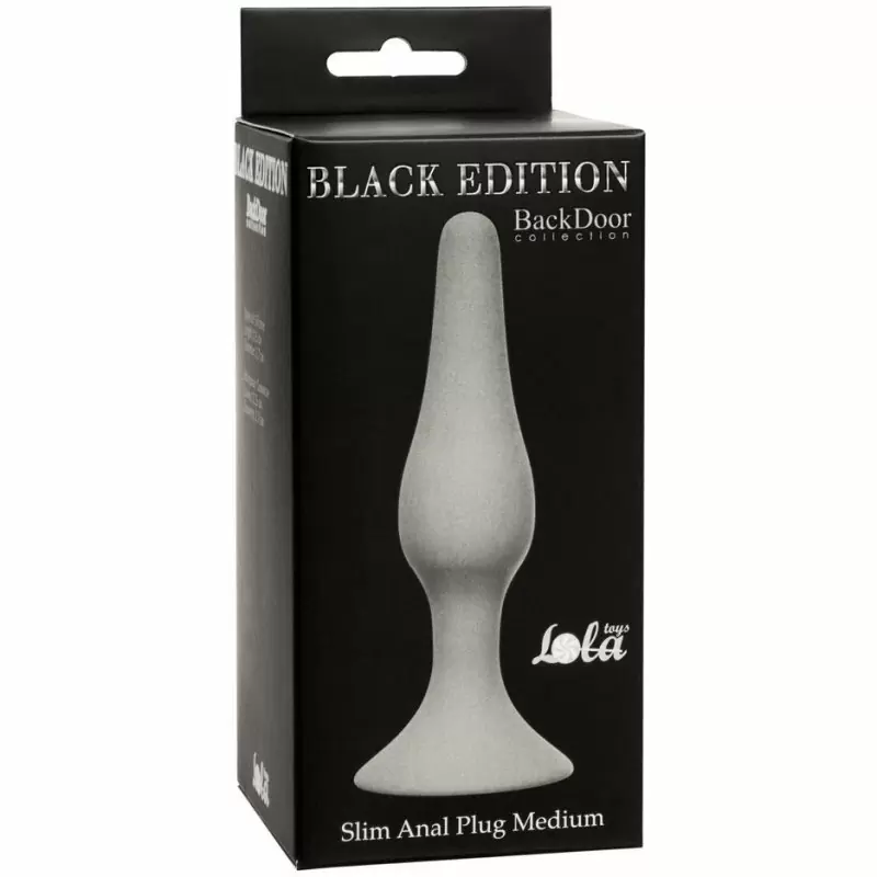 Анальная пробка Slim Anal Plug Medium Grey 4206-03Lola