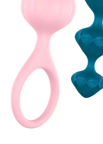 Набор анальных елочек Satisfyer Beads - разноцветный