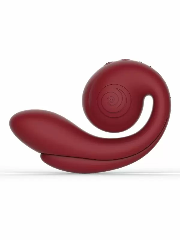 Инновационный тройной вибратор SVibe GIZI Pro, клиторная и анальная стимуляция, 3 мотора, бордовый