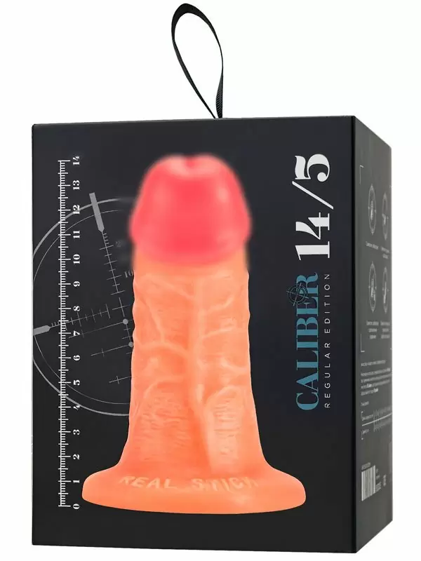 Реалистичный фаллоимитатор TOYFA RealStick CALIBER, 14 см, ПВХ
