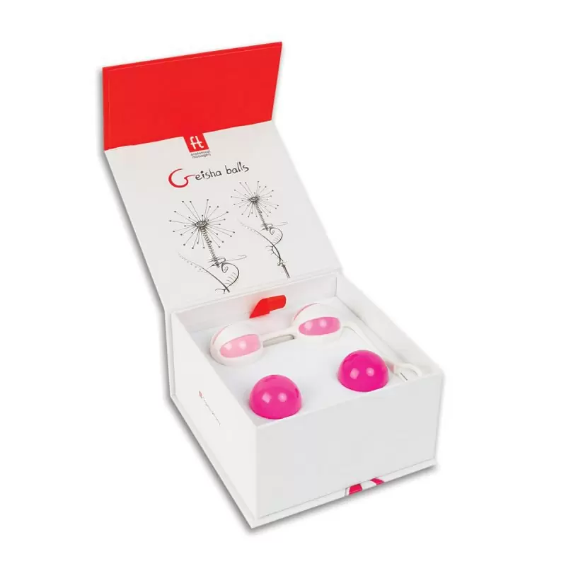 Гладкие вагинальные шарики Geisha Balls – розовый