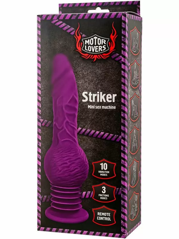 Компактная секс-машина TOYFA MotorLovers Striker, с пультом Д/У, 23,5 см, 3 скорости фрикций