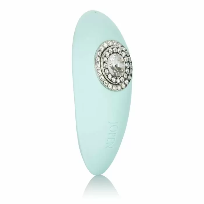 Элегантный вибратор Calexotics Pave Grace - голубой