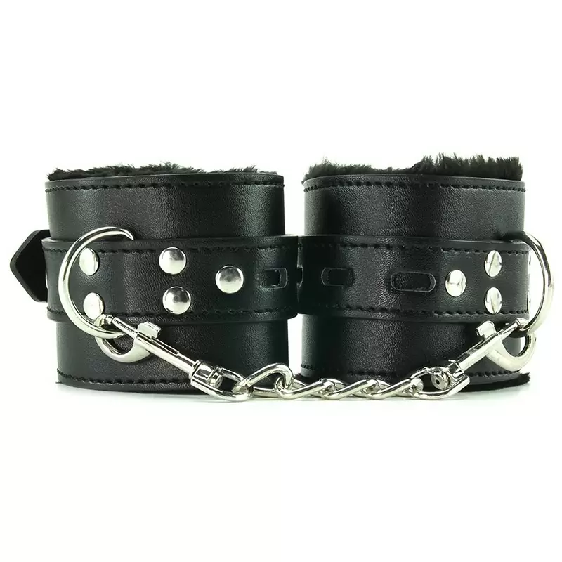 Наручники Cumfy Cuffs с мехом – черные