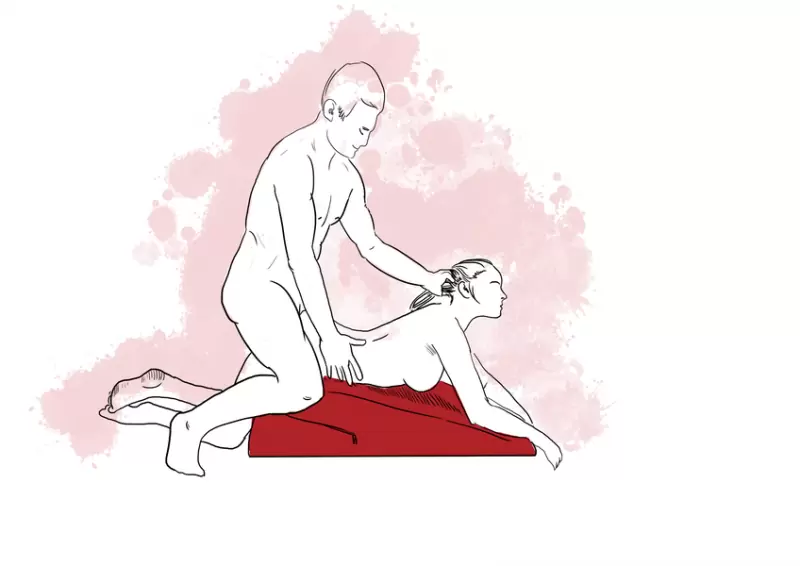 Подушка для любви большая Liberator Retail Ramp - фиолетовый