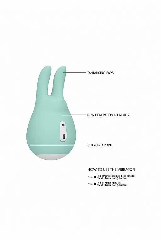 Клиторальный стимулятор Sugar Bunny (зеленый)