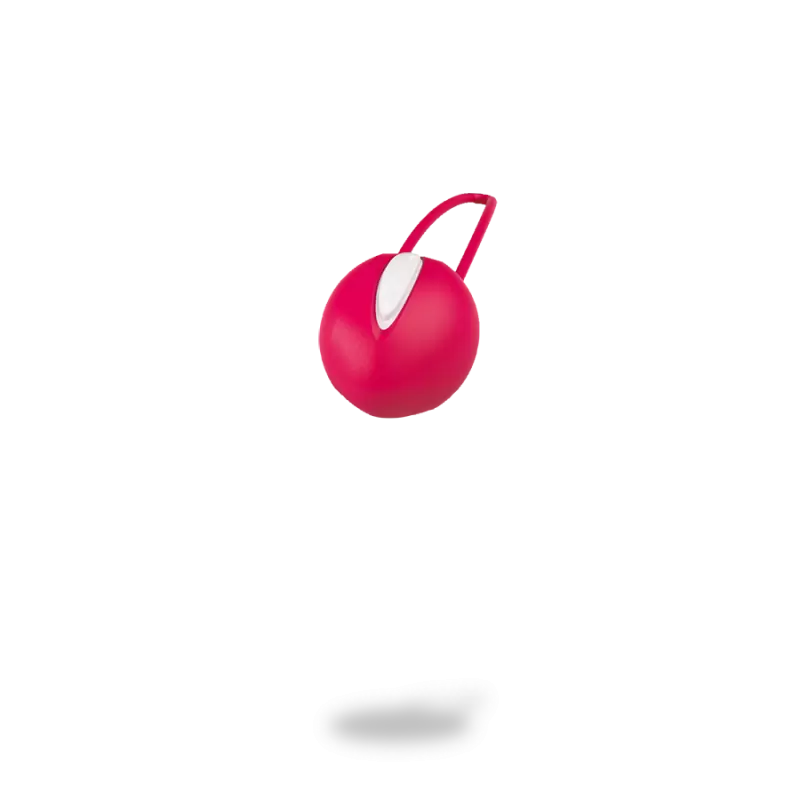 Вагинальный шарик со смещенным центром тяжести Fun Factory Smartball Uno, диаметр 3,6 см, красный