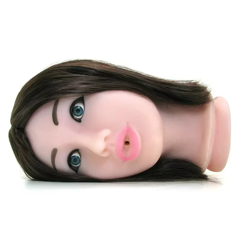 Мастурбатор Fuck My Face на присоске – брюнетка