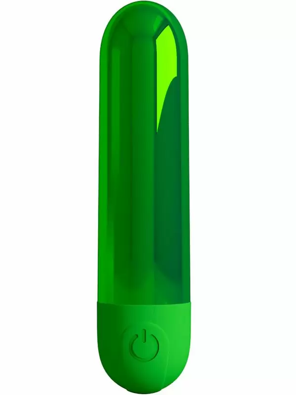 Перезаряжаемая вибропуля Baile Kiwi, 10 режимов, 8 см, зеленая