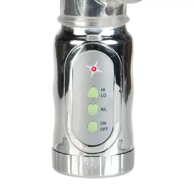 Классический Хай-Тек вибромассажер Triple Frenzy – серебристый