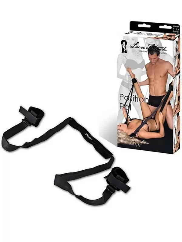 Поддержка с подкладкой для шеи и манжетами для лодыжек Position Pal – черный