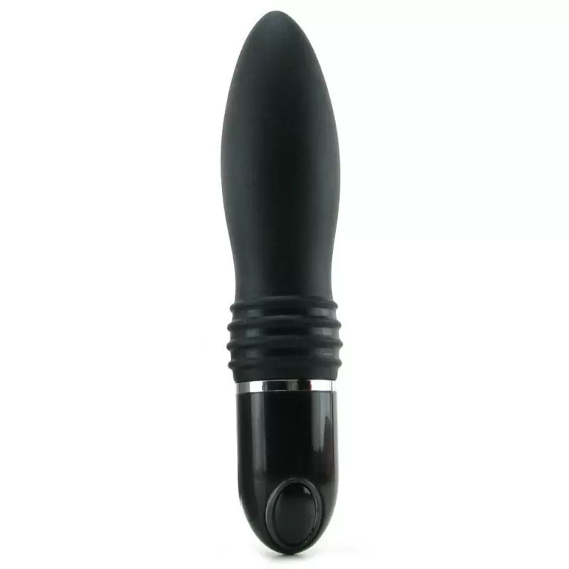 Водонепроницаемый вибратор с рельефными ребрами 10-Function Adonis Explorer – черный