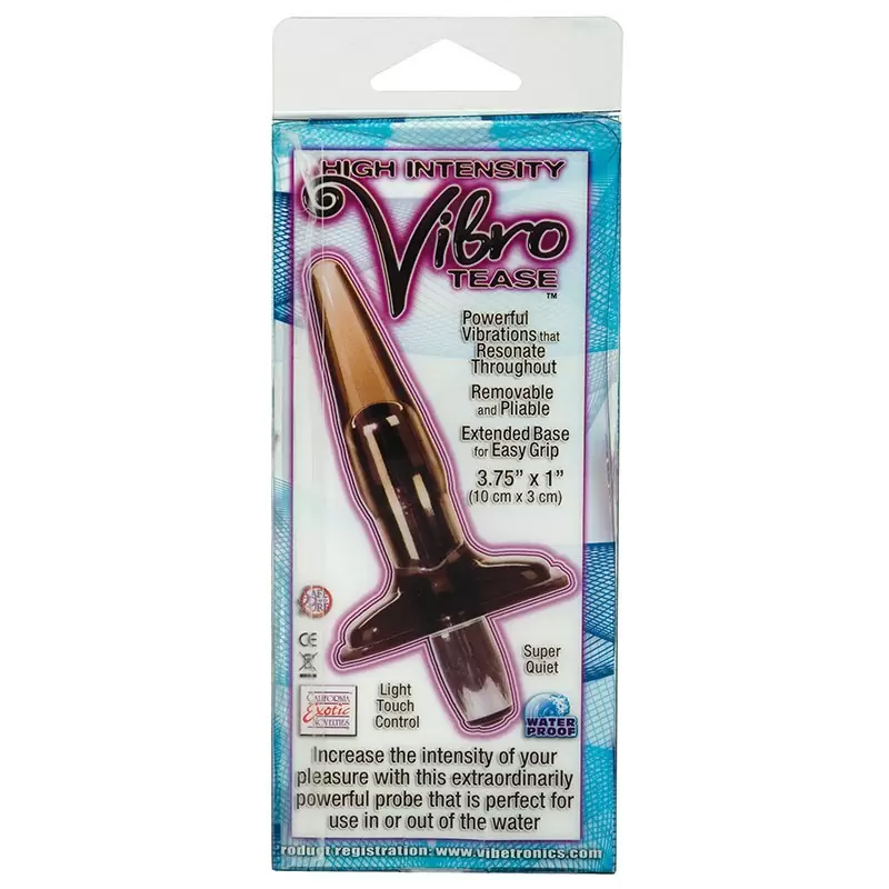Анальная пробка с вибрацией High Intensity Vibro Tease Stimulators - черная