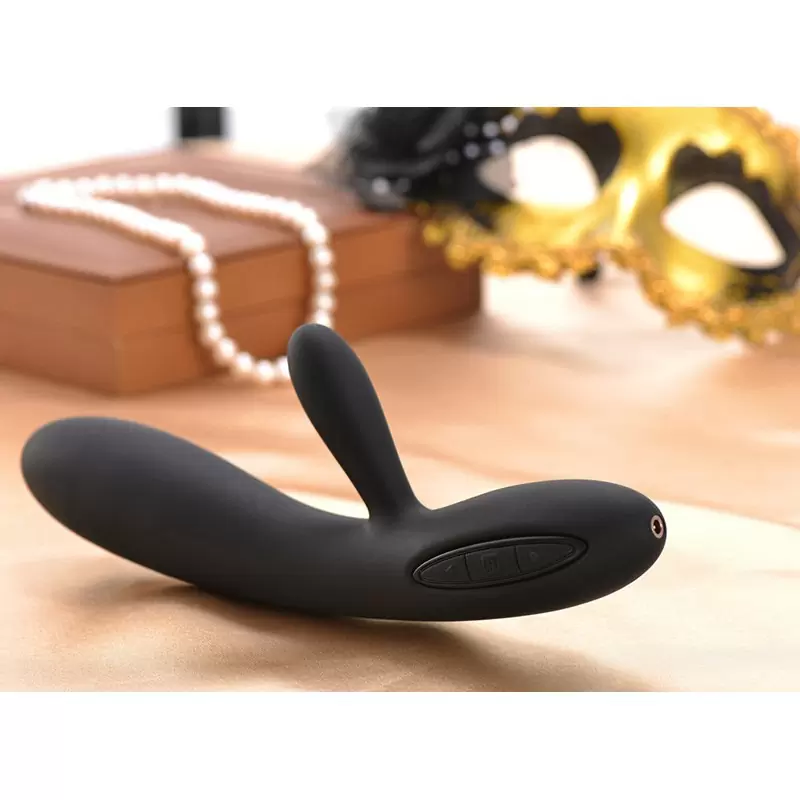 Двойной вибратор Lucas с интеллектуальным режимом, 48 часов без подзарядки – черный