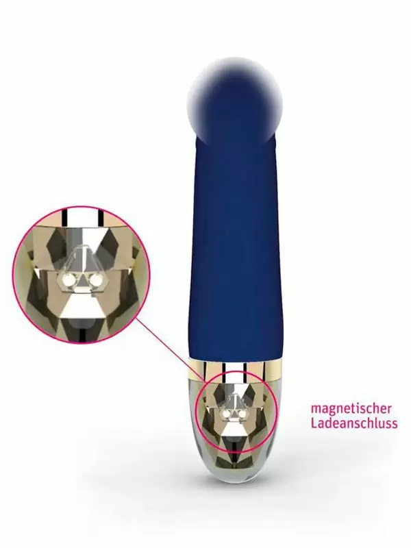 Реалистичный вибратор Mystim Real Deal Neal, 8 режимов, 16,5 см, синий