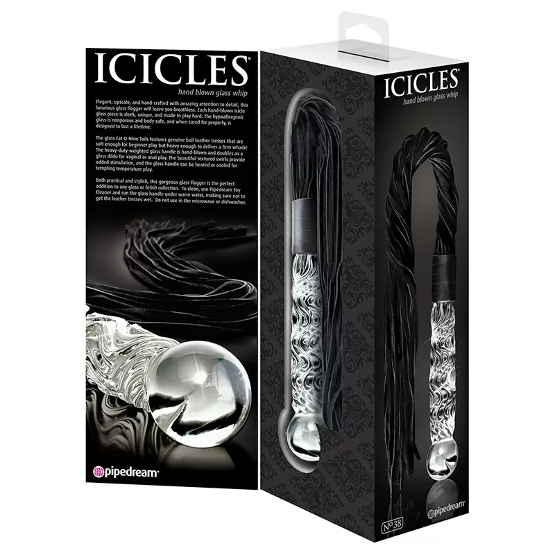 Анальный стимулятор-флоггер Icicles № 38