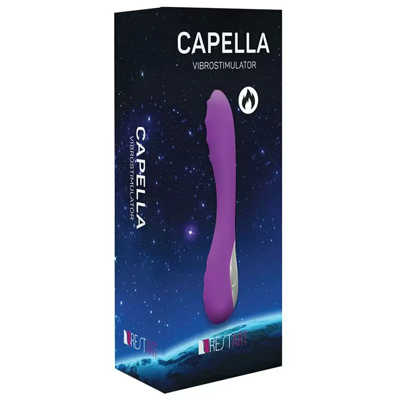 Вибромассажер с подогревом Capella для стимуляции точки G  – фиолетовый