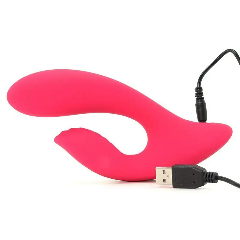 Вибромассажер с рельефным стимулятором клитора Silhouette S17 – красный