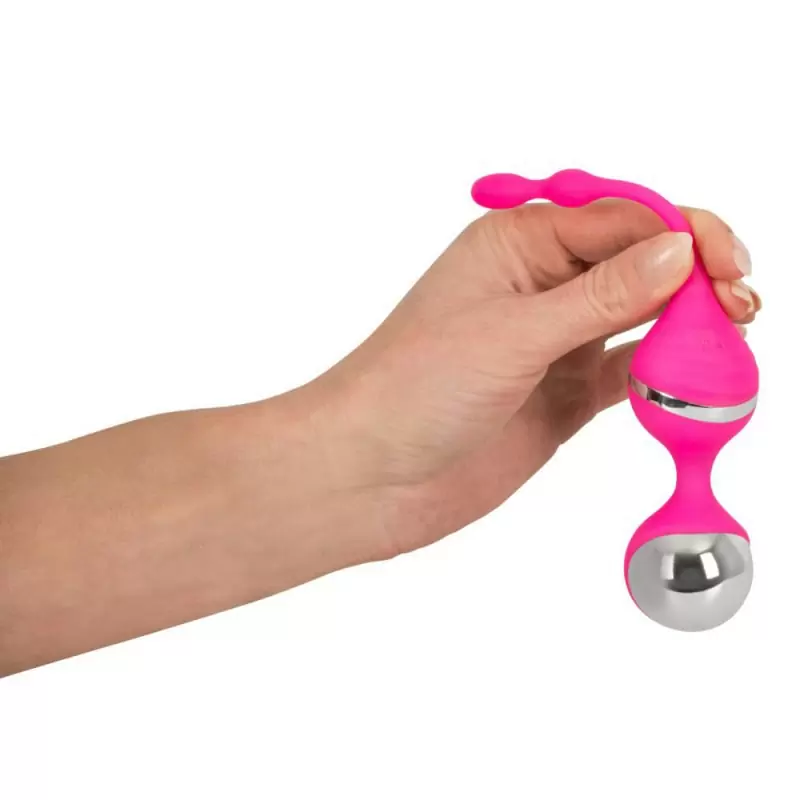 Вагинальные шарики с вибрацией Smile Love Balls - розовый