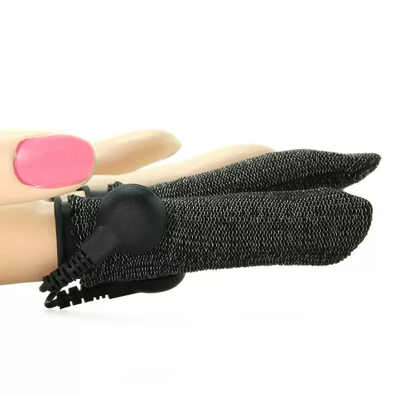 Насадки на пальцы Finger Fun для электростимуляции – черный