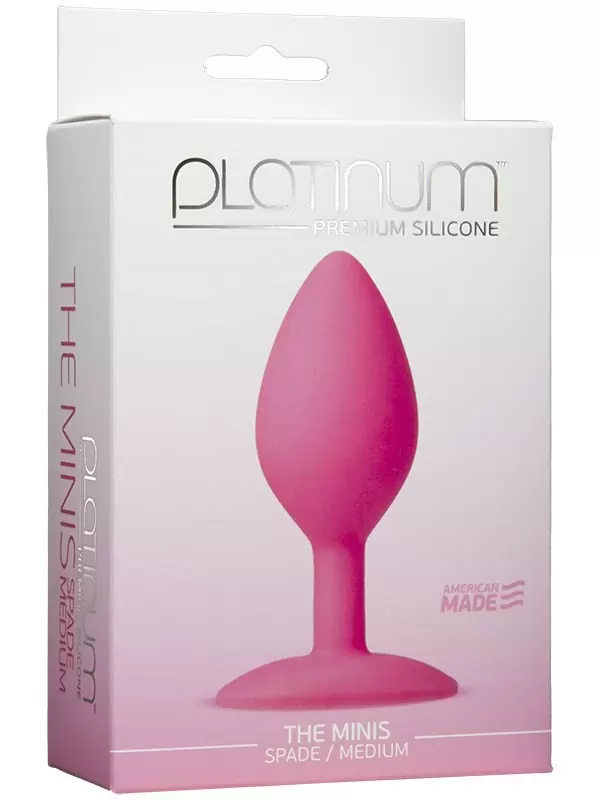Анальная пробка The Mini's Spade Medium - розовая	