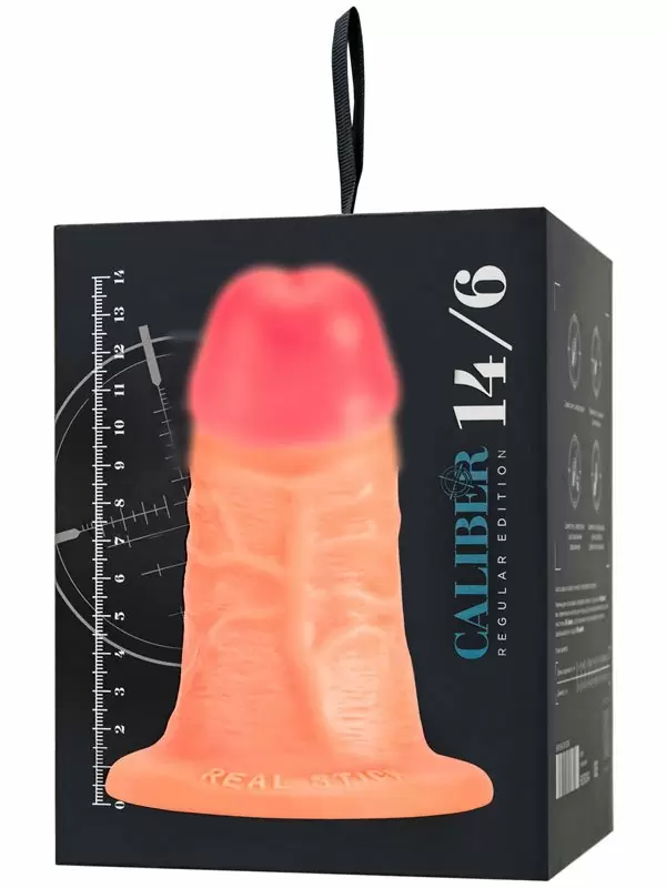 Реалистичный фаллоимитатор TOYFA RealStick CALIBER, 14 см, ПВХ