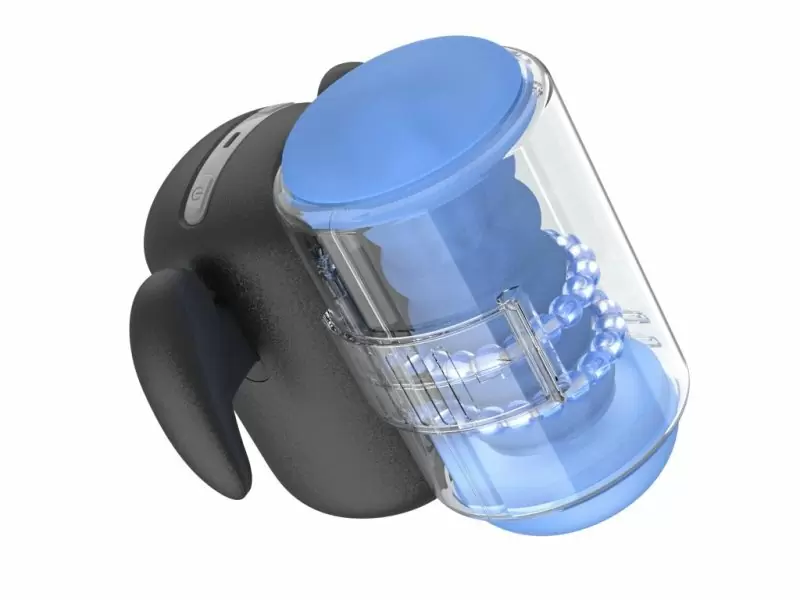 Инновационный робот-мастурбатор Black Knight Massaging Beads, Amovibe