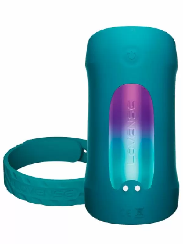 Интерактивный мастурбатор Lovense Gush 2, 10,6 см, точечная вибрация, бирюзовый
