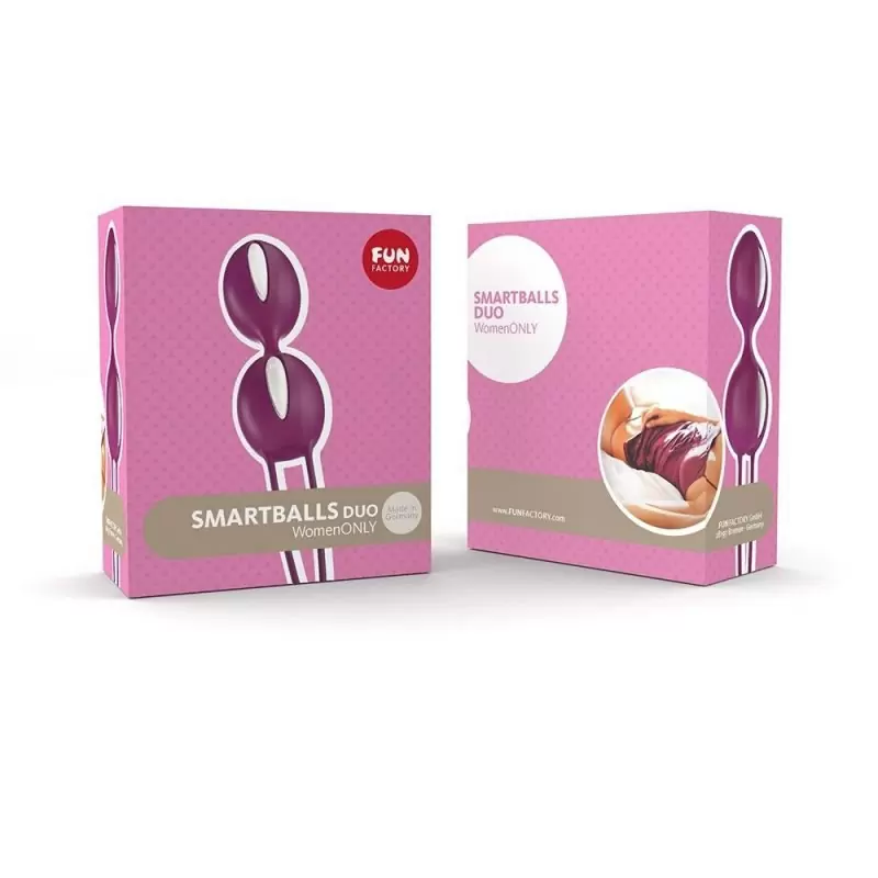 Вагинальные шарики Smartballs Duo с шариком внутри - фиолетовый